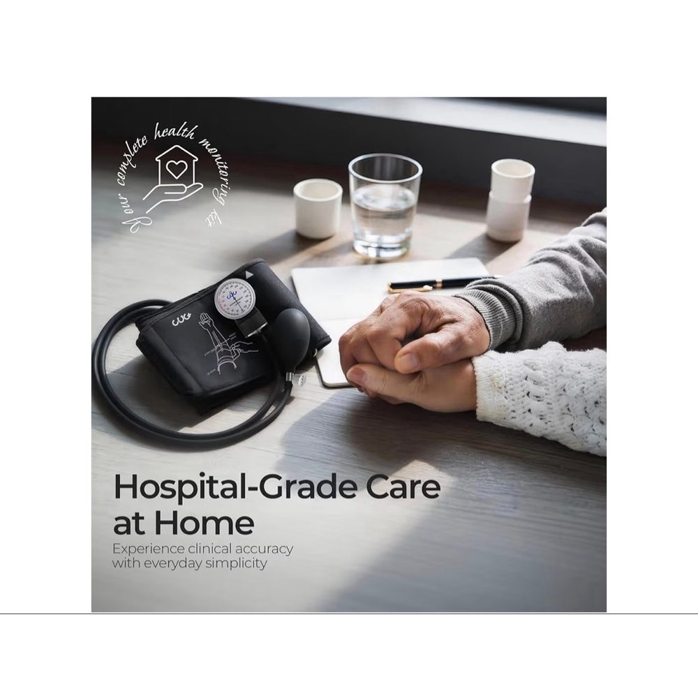 NEW CUG+ Aneroid Sphygmomanometer One Size Black White - Picture 7 of 11